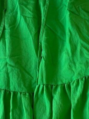 H&M Bright Green Tiered Mini Sundress